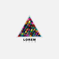 Colorful abstract triangle symbol N2