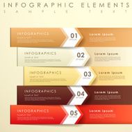 abstract origami banner infographics N4