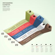 abstract 3d bar chart infographics N4