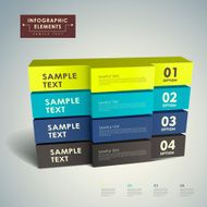 abstract 3d cube infographics N27