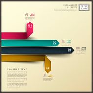 abstract 3d origami paper infographics N28