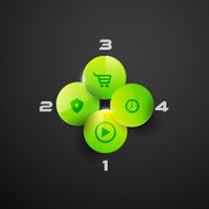 Circles web infographic modern design N7