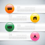 abstract 3d paper infographics N144