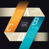 vector abstract 3d paper infographics N125