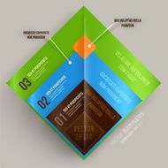 Abstract Paper infografics design N49