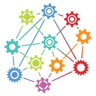 Connected gears