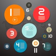 Circle Infographics Template N6