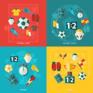 Soccer icons flat N3