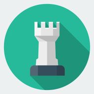 Vector Chess Rook icon N3