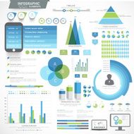 Set of business infographic elements N18