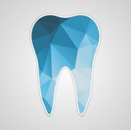 Paper polygonal blue tooth