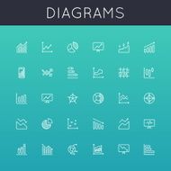 Vector Diagrams Line Icons N2