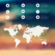 Abstract digital illustration Infographic N36