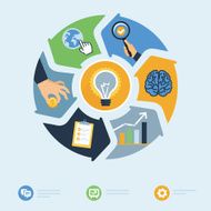 Vector business start up concept N3