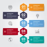 Vector Infographic timeline report template eps10 N3