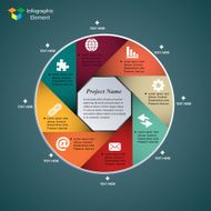 Infographics web design Modern template N41