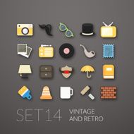 Flat Icons Set N40