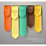 abstract origami infographics N13