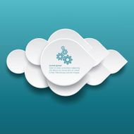 Infographic label template design N14