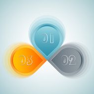 Infographic with three options N4