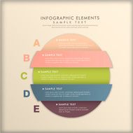 abstract 3d paper infographics N145