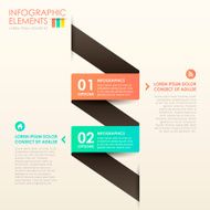 abstract 3d paper infographics N146