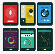Flat style ux elements