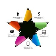 colorful infographics options banner N19