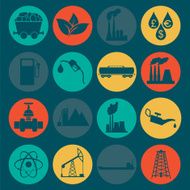 Set 16 fuel and energy icons N5