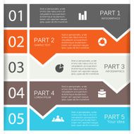 Vector lines arrows infographic Template for diagram graph presentation and