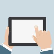 flat blank tablet touch
