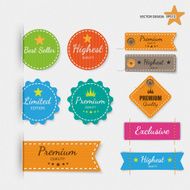 Clothing labels Vector N9
