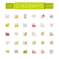 Vector Flat Diagrams Icons