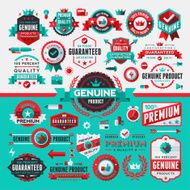 Flat UI Style Labels Complete Set N3