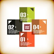 Flat trendy infographic design