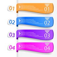 Modern infographics options banner N857