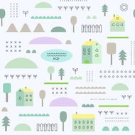 Eco structure Seamless pattern in vector N6