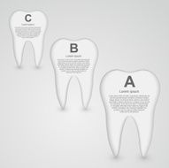 Vector tooth infographic Design template N2