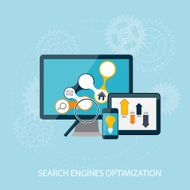 Search Engines Optimization Concept Vector Illustration N5