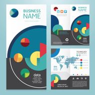 Business brochure modern design template vector N2