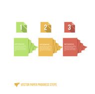 Paper Infographic Workflow Option Banner N7