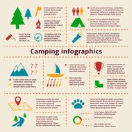 Camping and Tourism Infographic Elements