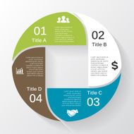 Vector circle diagram infographic for business presentation N24