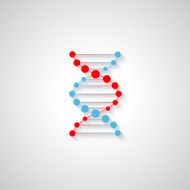 Medical dna connection spiral vector infographic icon element N4