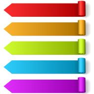 Colorful arrow labels
