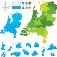 Netherlands Provincial map