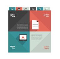 Modern minimalistic flat vector banner template