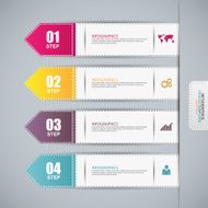 Infographics vector design template N510