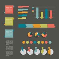 Minimalistic modern infographic folder N6