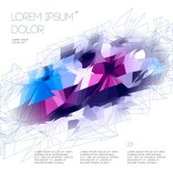 Abstract polygonal template design N2